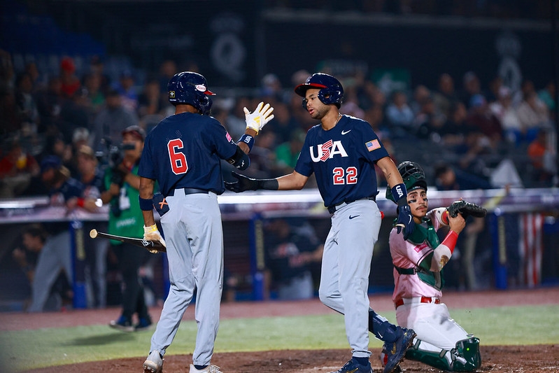 美國4轟扣倒墨西哥晉級複賽。（圖／WBSC）