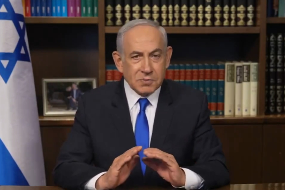 擷取自Benjamin Netanyahu X。經本報裁剪。