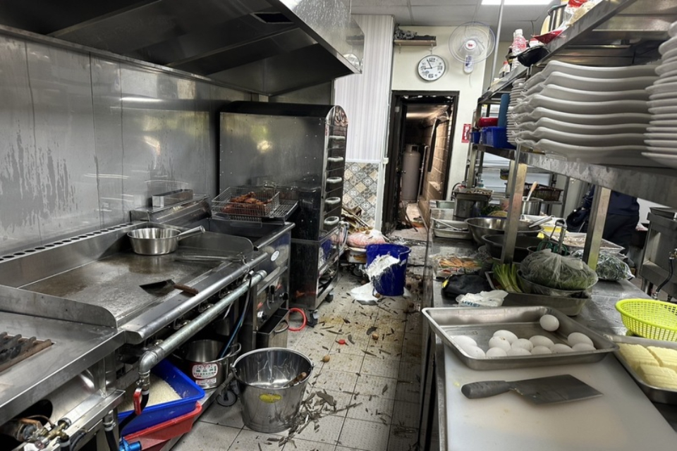 台中大里自助餐廳氣爆意外 2人二級燒燙傷送醫治療