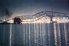 美巴爾的摩大橋遭船撞垮「直接斷4截」 10幾輛汽車落水