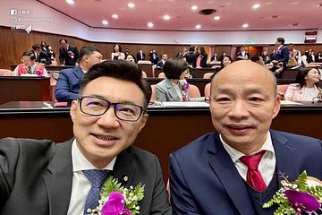 第11屆立院副院長出爐 國民黨江啟臣以54票當選 「韓江配」就職宣誓