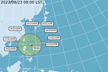 台灣東南方熱帶低壓發展中 氣象局：第8號颱風「蘇拉」 最快周六生成